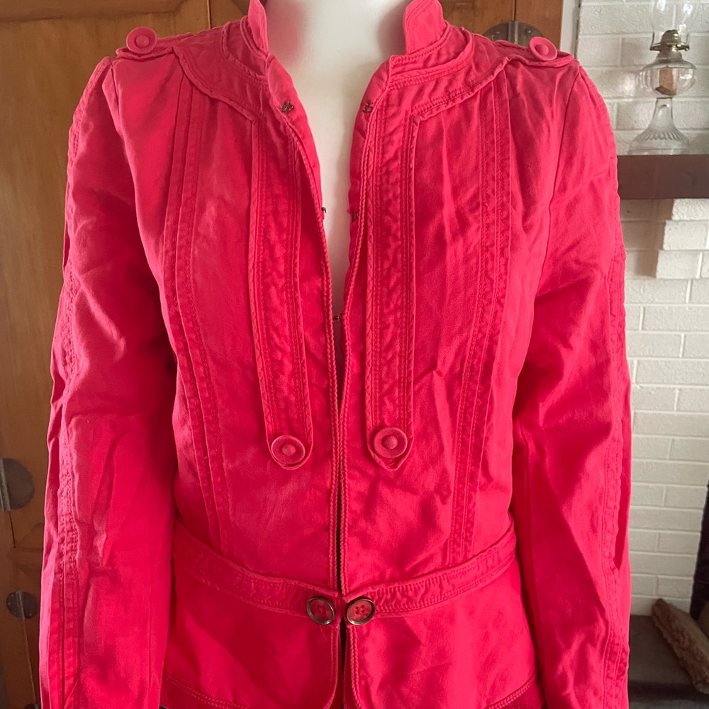 Anthropologie Elevenses Red jacket. Sz.M.